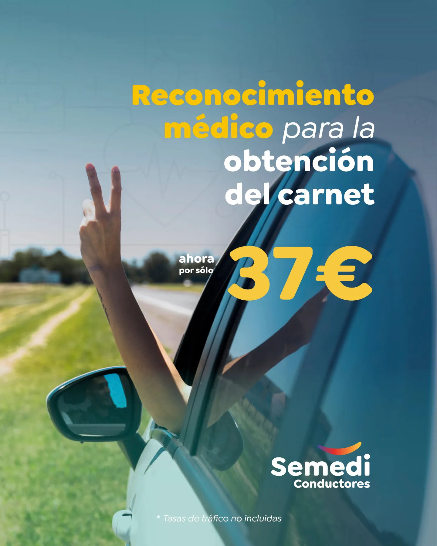 Reconocimiento médico de conductores en Málaga por 37 € en Semedi Conductores